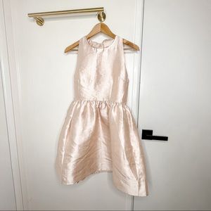 Kate Spade shiny blush pink fit flare cocktail dress size 6